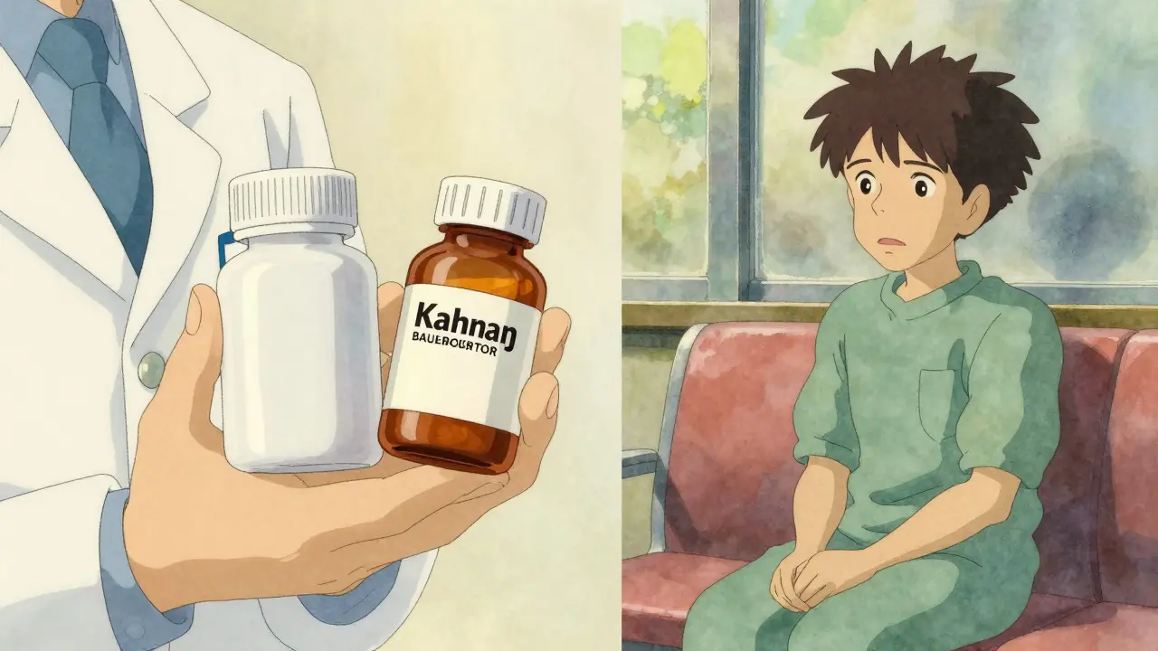 Comparaison entre un médicament générique et un médicament de marque.