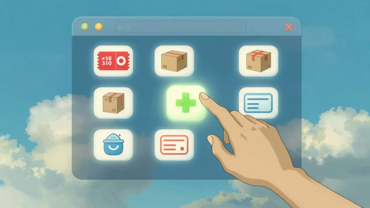 Interface magique illustrant le choix sûr d'une pharmacie en ligne fiable