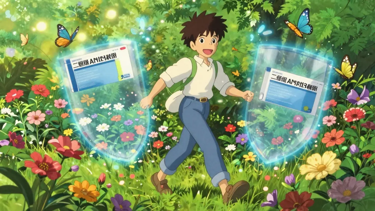 Personne énergique se promenant dans un jardin fleuri sans somnolence